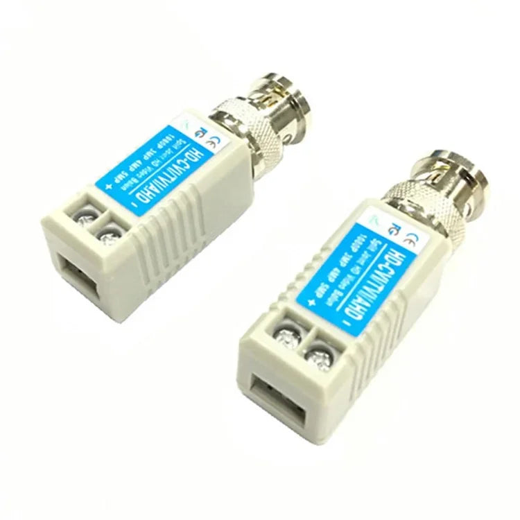 قطعتان Anpwoo 100B نسخة مطورة بمسمار نوع كابل متحد المحور HD-CVI/AHD/CVI موزع فيديو سلبي 1 قناة، نوع مسمار متحد المحور