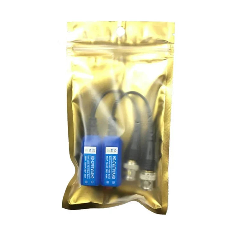 2 قطع Anpwoo 210C قابلة للوصل بدون براغي كوكسيال HD-CVI/AHD/TVI 1 قناة محول فيديو بالون سلبي، محول فيديو بالون