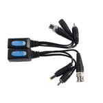 2 قطع Anpwoo 500PVA قابلة للوصل 3 في 1 طاقة + فيديو + صوت محول بالون HD-CVI/AHD/TVI محول ملتف سلبي، 500PVA