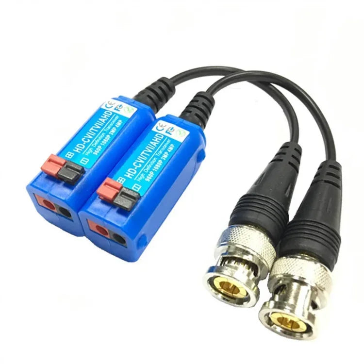 2 قطع Anpwoo 800C قابلة للوصل ضغط علوي بدون براغي محول فيديو بالون HD-CVI/AHD/HDVI 1 قناة سلبي، محول سلبي