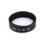 SING لكاميرا أكشن رياضية Xiaomi Xiaoyi Yi II الاحترافية 4K مع فلتر UV، فلتر UV 4K