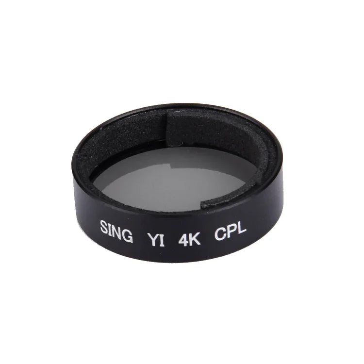 SING لكاميرا أكشن رياضية Xiaomi Xiaoyi Yi II الاحترافية 4K مع فلتر CPL، فلتر CPL 4K