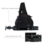 حقيبة كاميرا رقمية على شكل مثلث CADEN Tscope بحزام كتف مع غطاء مطر لكاميرات Canon Nikon Sony K1، الحجم: 36*31*15 سم