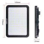 YELANGU YLG0504B ضوء استوديو قابل للتعتيم بدون استقطاب 204 مصباح LED 1000 لومن 3300-5600 كلفن ضوء فيديو وتصوير لكاميرات كانون، نيكون، DSLR، 204 مصباح LED