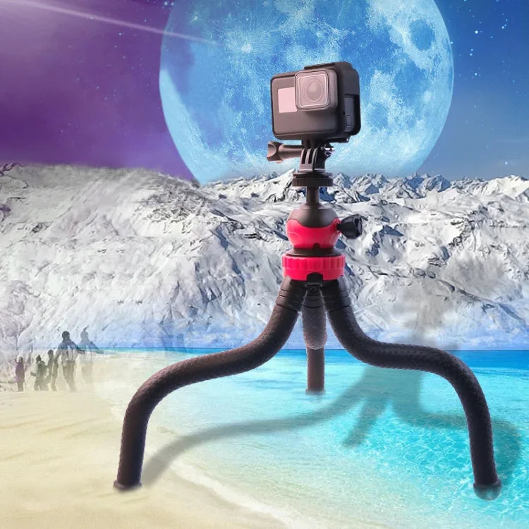 حامل ترايبود مرن صغير على شكل أخطبوط مع مشبك هاتف لأجهزة iPhone، Galaxy، Huawei، GoPro، Insta360، DJI وغيرها من كاميرات الحركة، GP271