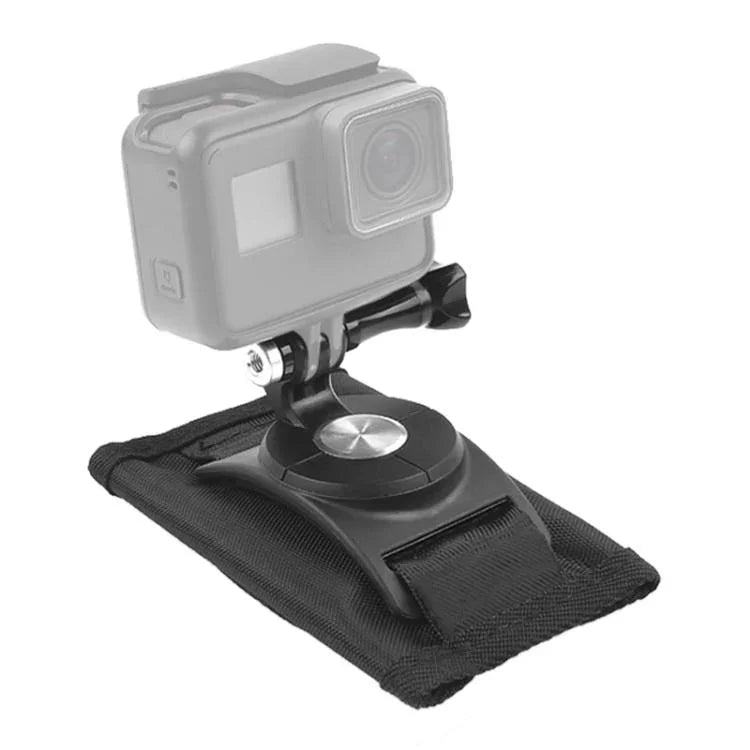 حامل حقيبة ظهر قابل للدوران 360 درجة مع مشبك إطلاق سريع لكاميرات GoPro، Insta360، DJI وغيرها من كاميرات الحركة