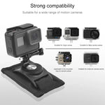 حامل حقيبة ظهر قابل للدوران 360 درجة مع مشبك إطلاق سريع لكاميرات GoPro، Insta360، DJI وغيرها من كاميرات الحركة