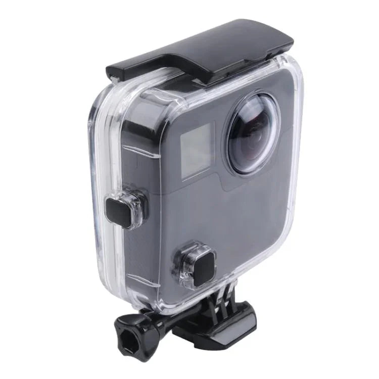 غطاء حماية مقاوم للماء بطول 40 متر لكاميرا GoPro Fusion، مع مشبك تثبيت أساسي وبرغي ومفتاح، لكاميرا GoPro Fusion