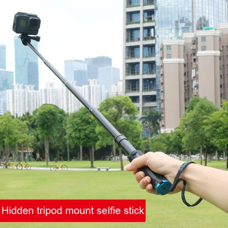 حامل ترايبود محمول قابل للطي وعصا سيلفي أحادية لكاميرات GoPro، Insta360، DJI وغيرها، الطول: 23.5-81 سم، RUIGPRO