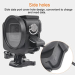 هيكل حماية من سبائك الألمنيوم CNC مع إطار تأمين وعدسة UV بحجم 52 مم لكاميرا GoPro HERO7 Black /6 /5، عدسة UV سوداء 52 مم