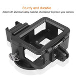 هيكل حماية من سبائك الألمنيوم CNC مع إطار تأمين وعدسة UV بحجم 52 مم لكاميرا GoPro HERO7 Black /6 /5، عدسة UV سوداء 52 مم