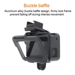 هيكل حماية من سبائك الألمنيوم CNC مع إطار تأمين وعدسة UV بحجم 52 مم لكاميرا GoPro HERO7 Black /6 /5، عدسة UV سوداء 52 مم