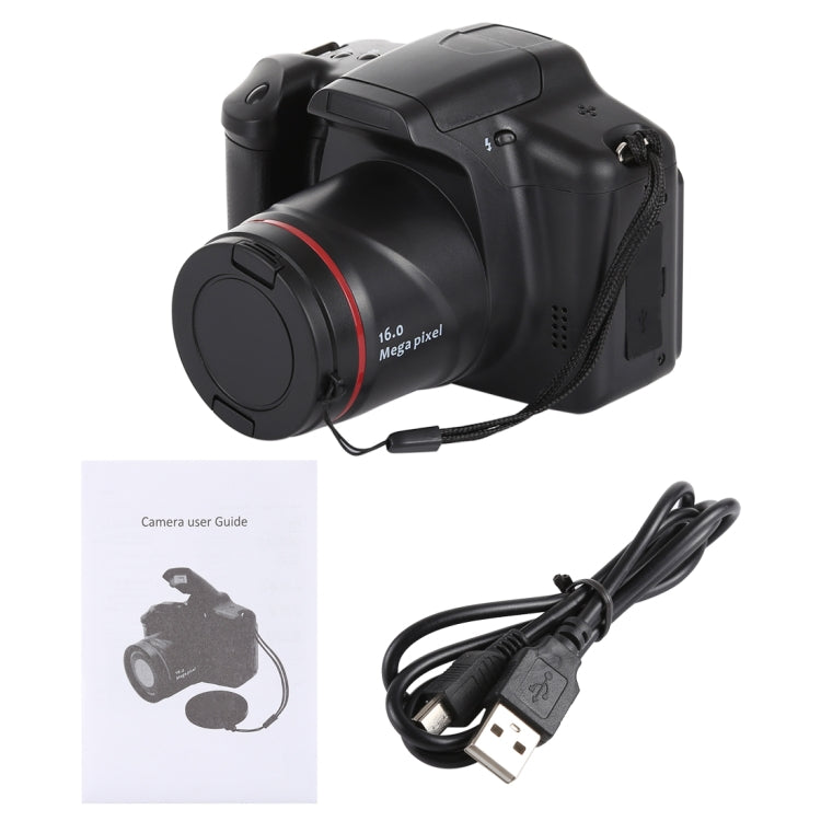 كاميرا DV DSLR بدقة 1.3 ميجا بكسل HD، شاشة LCD بحجم 2.4 بوصة، تسجيل بدقة Full HD 720P، تثبيت إلكتروني للصورة EIS، 720P