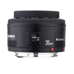 عدسة يانغنو YN35MM F2N 1:2 بزاوية واسعة ثابتة/رئيسية مع تركيز تلقائي لكاميرات نيكون DSLR، YN35mm F2N