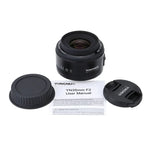 عدسة يانغنو YN35MM F2N 1:2 بزاوية واسعة ثابتة/رئيسية مع تركيز تلقائي لكاميرات نيكون DSLR، YN35mm F2N