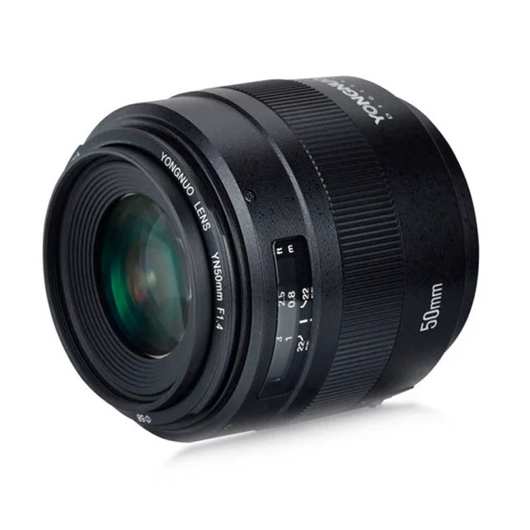 عدسة يانغنو YN50MM F1.4C F1.4 بفتحة كبيرة مع تركيز تلقائي لكاميرات كانون، YN50mm F1.4C