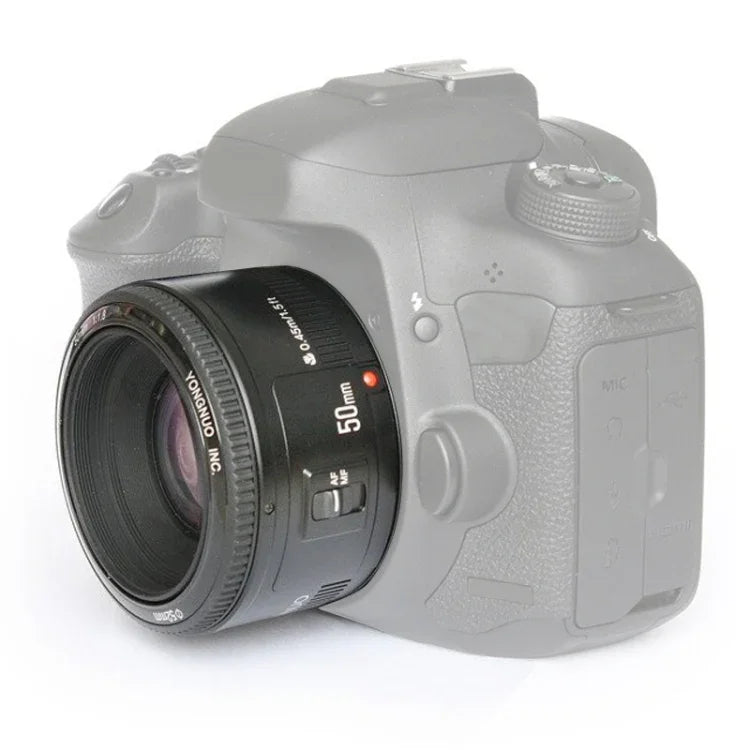 عدسة يانغنو YN50MM F1.8C مع تركيز تلقائي لتركيب كانون EF عدسة جديدة، YN50mm F1.8C