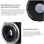 عدسة يانغنو YN50MM F1.8C II F1.8 مع تركيز تلقائي لتركيب كانون EF عدسة جديدة، YN50mm F1.8C II