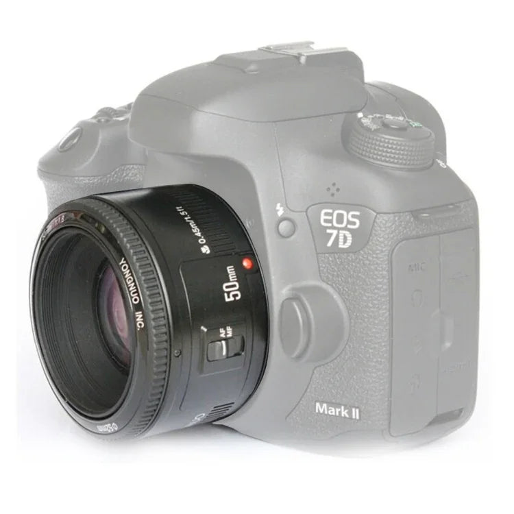 عدسة يانغنو YN50MM F1.8C II F1.8 مع تركيز تلقائي لتركيب كانون EF عدسة جديدة، YN50mm F1.8C II