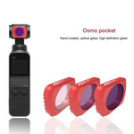فلتر عدسة 3 في 1 رفيع عالي الدقة CPL وND8 وND16 لكاميرا DJI OSMO Pocket، CPL+ND8+ND16