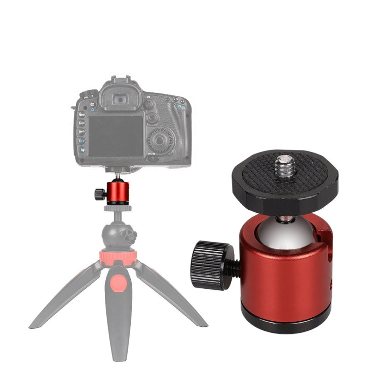 رأس كرة معدني بانورامي دوار 360 درجة صغير الحجم، أحمر، أسود، أزرق، لكاميرات DSLR والرقمية