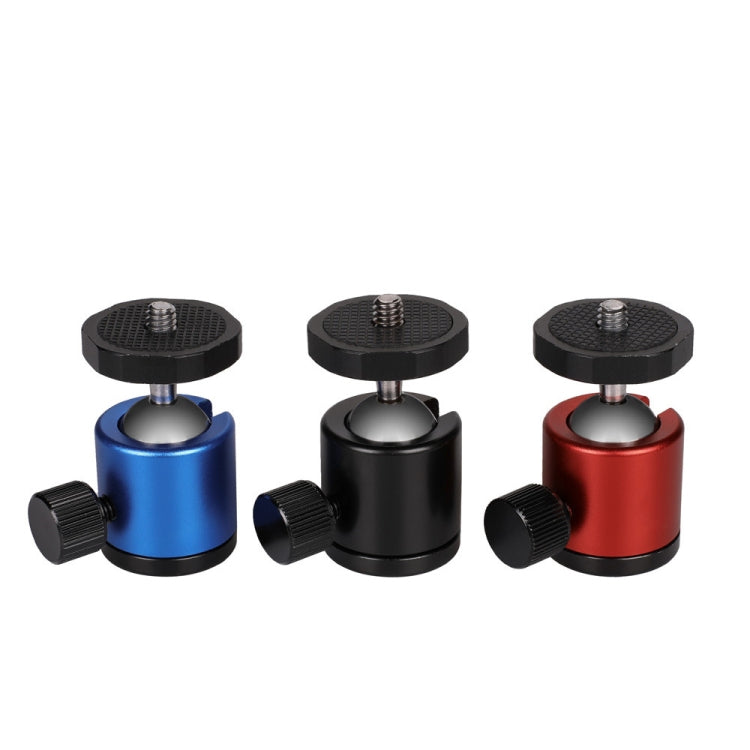 رأس كرة معدني بانورامي دوار 360 درجة صغير الحجم، أحمر، أسود، أزرق، لكاميرات DSLR والرقمية