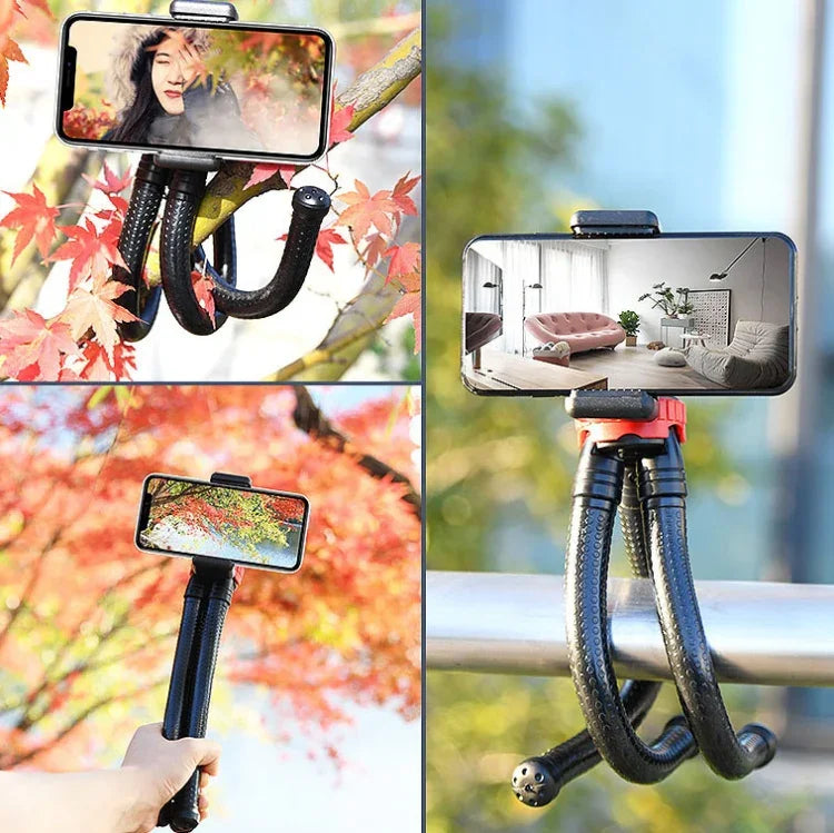 MZ305 حامل ترايبود مرن صغير على شكل أخطبوط مع رأس كروي لكاميرات SLR، GoPro HERO10 Black / HERO9 Black / HERO8 Black /7 /6 /5 /5 Session /4 Session /4 /3+ /3 /2 /1، DJI Osmo Action، Xiaoyi وكاميرات الحركة الأخرى، هاتف محمول، الحجم: 30 سم × 5 سم، MZ305
