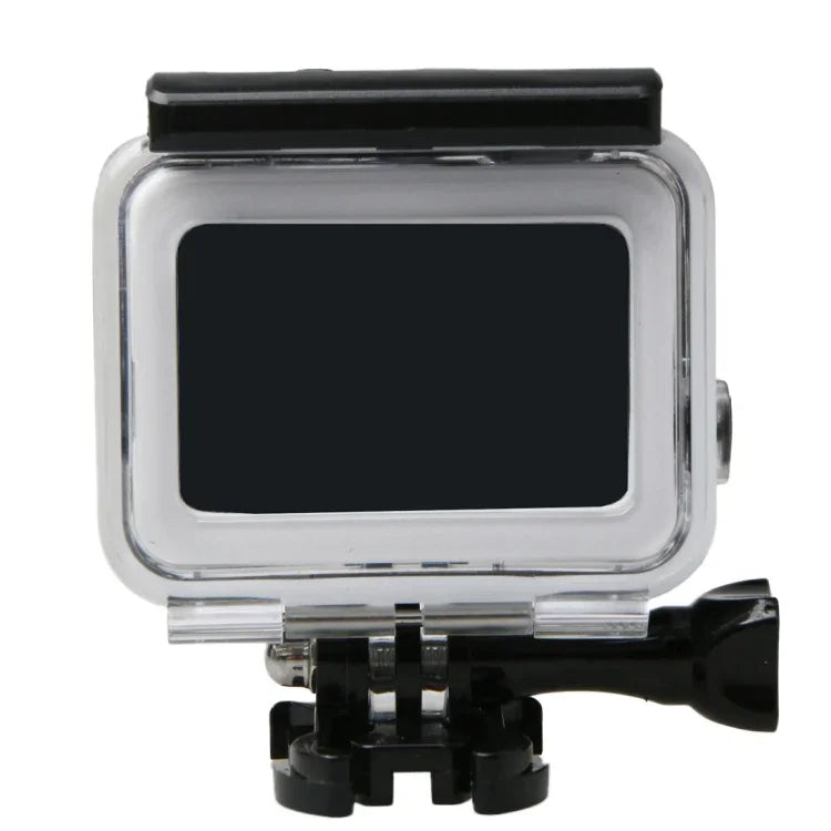 غطاء حماية مقاوم للماء للغوص حتى 60 متر لكاميرا GoPro HERO6 /5 Black مع شاشة لمس على الباب الخلفي وفلتر / مشبك قاعدة أساسي وبرغي، لا حاجة لفك العدسة، مقاوم للماء حتى 60 متر