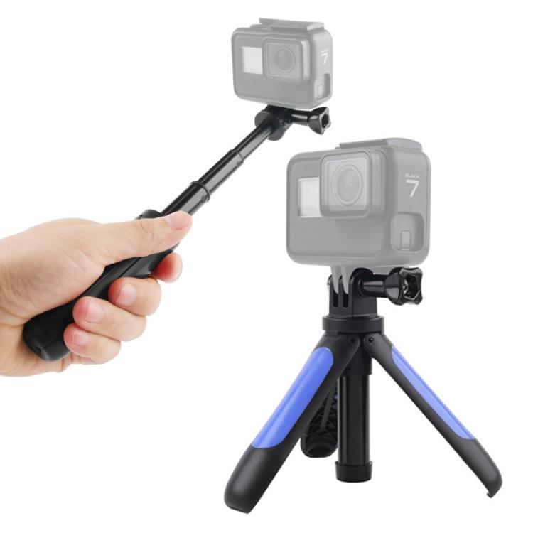 حامل ثلاثي القوائم صغير متعدد الوظائف ثابت لكاميرات الحركة GoPro وInsta360 وDJI وغيرها، GP446 (أسود)، GP446 (رمادي)، GP446 (أزرق)، GP446 (أحمر)