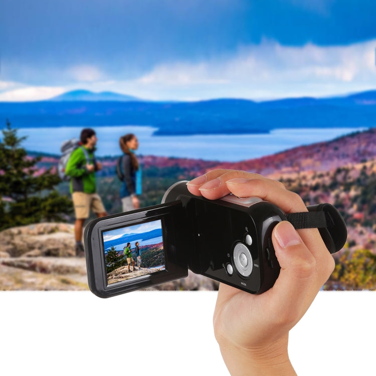 كاميرا فيديو رقمية بدقة 1280x720P HD مع تكبير رقمي 16X، 16.0 ميجابكسل، شاشة LCD بحجم 2.0 بوصة