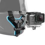 حامل حزام خوذة + غلاف واقي مقاوم للماء لكاميرات GoPro HERO7 Black /6 /5، حامل حزام خوذة + غلاف مقاوم للماء