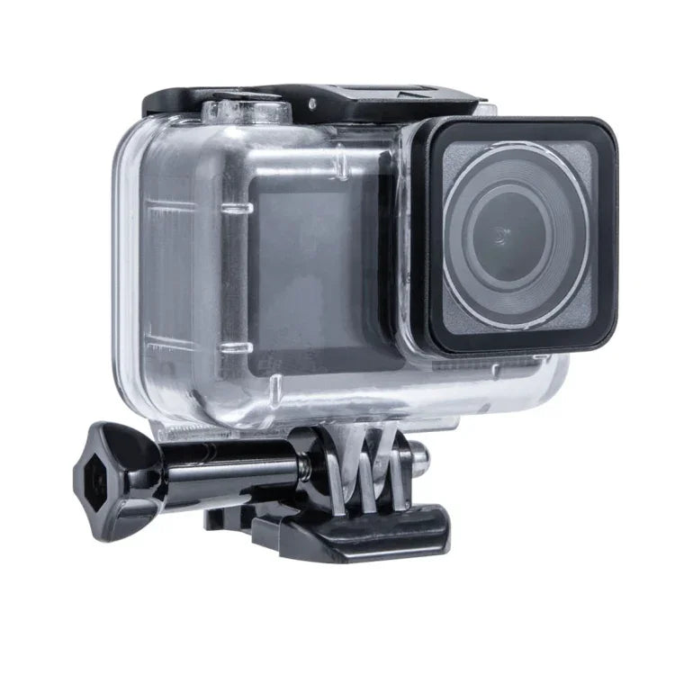 غطاء غوص مقاوم للماء تحت الماء 45 متر لحافظة DJI Osmo Action، مع مشبك تثبيت أساسي وبرغي، لـ DJI Osmo Action 45 متر