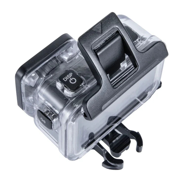 غطاء غوص مقاوم للماء تحت الماء 45 متر لحافظة DJI Osmo Action، مع مشبك تثبيت أساسي وبرغي، لـ DJI Osmo Action 45 متر