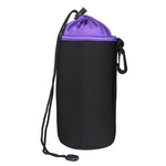 حقيبة عدسة كاميرا SLR حقيبة عدسة ميكرو أحادية حقيبة داخلية للعدسة حقيبة واقية مقاومة للماء مع تبطين مخملي سميك، القطر: 10 سم، الارتفاع: 18 سم، القطر: 10 سم، الارتفاع: 18 سم