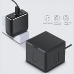 RUIGPRO USB Triple Batteries Housing Charger Box with LED Indicator Light for DJI OSMO Action 1, Charger Box