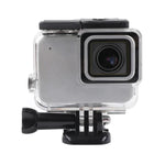 حافظة هيكلية جانبية مجوفة مع مشبك وقاعدة تثبيت أساسية وبرغي لكاميرات GoPro HERO7 White /Silver، جانبي مجوف
