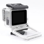 حافظة هيكلية جانبية مجوفة مع مشبك وقاعدة تثبيت أساسية وبرغي لكاميرات GoPro HERO7 White /Silver، جانبي مجوف