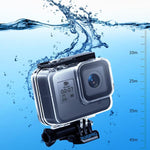 حافظة واقية مقاومة للماء حتى 45 متر مع مشبك وقاعدة تثبيت ومسمار من RUIGPRO لـ GoPro HERO8 Black، RUIGPRO لـ GoPro HERO8 Black