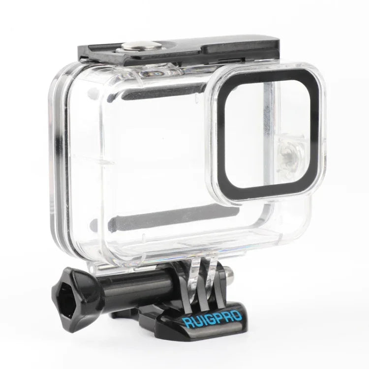 حافظة واقية مقاومة للماء حتى 45 متر مع مشبك وقاعدة تثبيت ومسمار من RUIGPRO لـ GoPro HERO8 Black، RUIGPRO لـ GoPro HERO8 Black