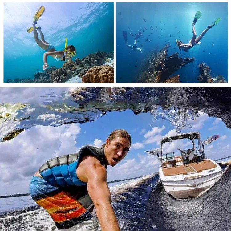 حافظة واقية مقاومة للماء حتى 45 متر مع مشبك وقاعدة تثبيت ومسمار من RUIGPRO لـ GoPro HERO8 Black، RUIGPRO لـ GoPro HERO8 Black