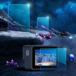 فيلم زجاج مقسى لشاشة LCD وعدسة لـ GoPro HERO8 Black، لـ GoPro HERO8 Black
