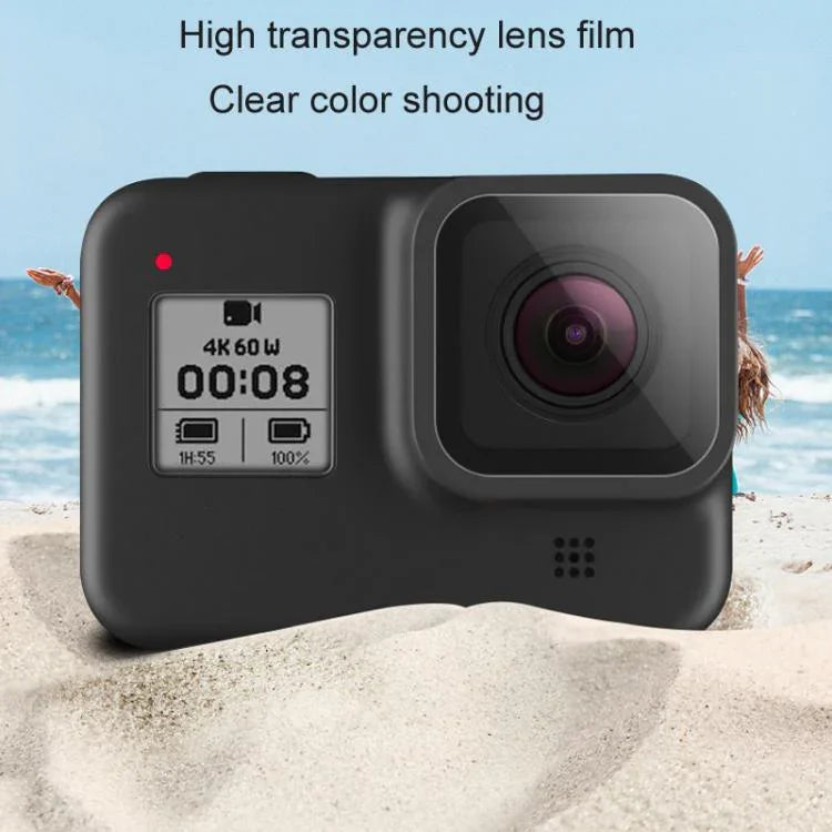 فيلم زجاج مقسى لشاشة LCD وعدسة لـ GoPro HERO8 Black، لـ GoPro HERO8 Black