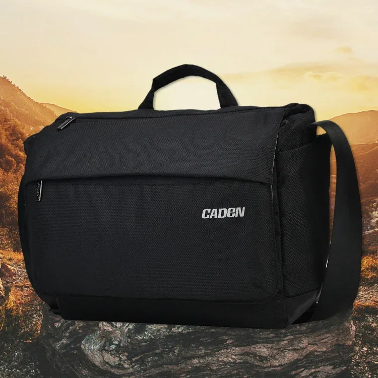 حقيبة كاميرا محمولة CADeN K12 حقيبة كتف رسول مع حامل حامل ثلاثي الأرجل لكاميرات Nikon، Canon، Sony، DSLR / SLR