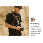 حزام كاميرا جلدي مقاوم للانزلاق مع قفل سريع وخطاف معدني لكاميرات SLR / DSLR (كتف أيسر)، كتف أيسر، كتف أيمن