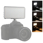LED011S Pocket 180 مصباح LED احترافي للتدوين المرئي والتصوير الفوتوغرافي مع شاشة OLED وحامل محول حذاء بارد لكاميرات كانون / نيكون DSLR، 180 LED