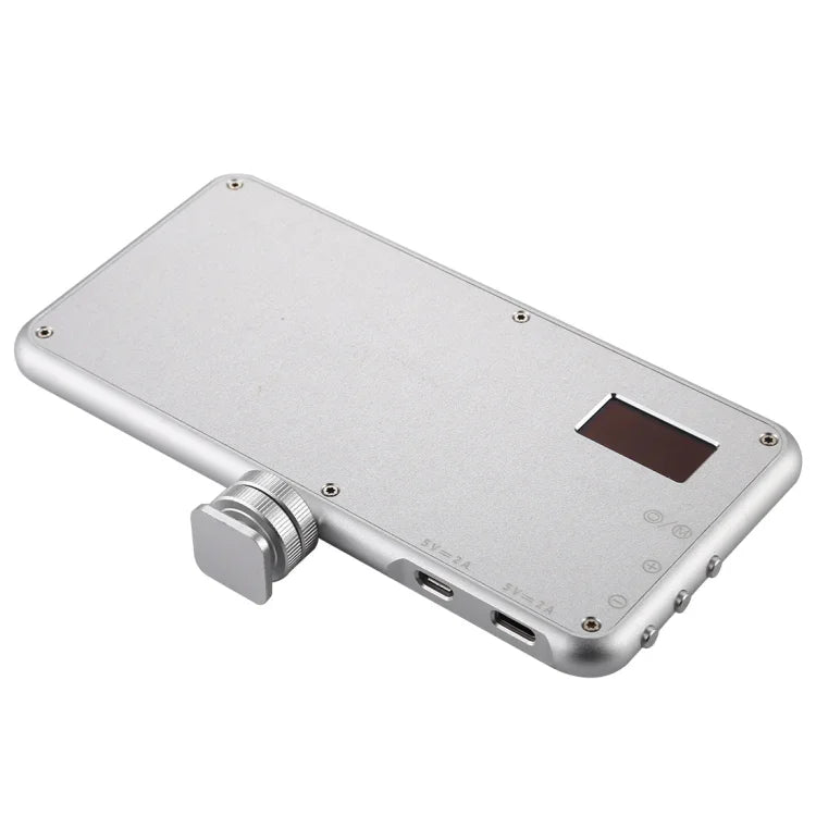 LED011S Pocket 180 مصباح LED احترافي للتدوين المرئي والتصوير الفوتوغرافي مع شاشة OLED وحامل محول حذاء بارد لكاميرات كانون / نيكون DSLR، 180 LED