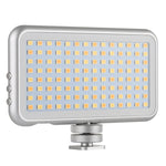 LED-013 Pocket 112 مصباح LED احترافي للتدوين المرئي والتصوير الفوتوغرافي مع شاشة OLED وحامل محول حذاء بارد لكاميرات كانون / نيكون DSLR، 112 LED