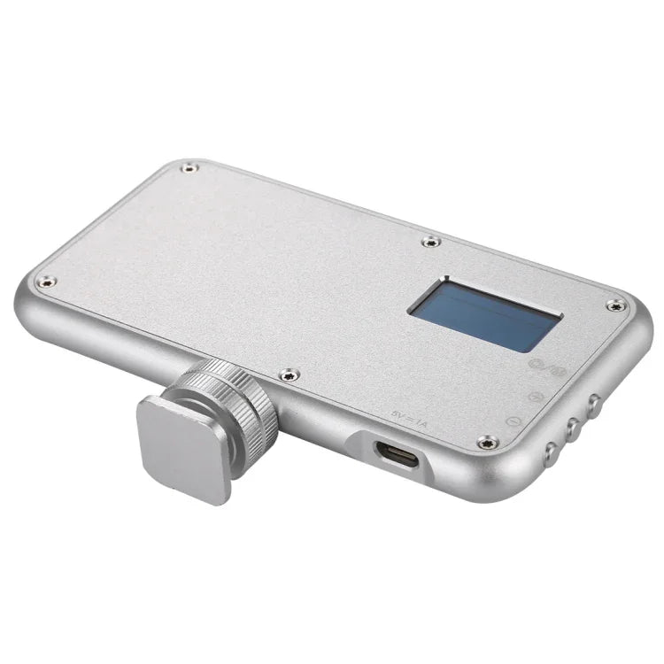 LED-013 Pocket 112 مصباح LED احترافي للتدوين المرئي والتصوير الفوتوغرافي مع شاشة OLED وحامل محول حذاء بارد لكاميرات كانون / نيكون DSLR، 112 LED