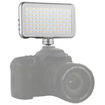 LED-013 Pocket 112 مصباح LED احترافي للتدوين المرئي والتصوير الفوتوغرافي مع شاشة OLED وحامل محول حذاء بارد لكاميرات كانون / نيكون DSLR، 112 LED