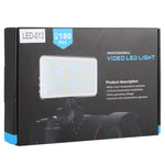 LED-013 Pocket 112 مصباح LED احترافي للتدوين المرئي والتصوير الفوتوغرافي مع شاشة OLED وحامل محول حذاء بارد لكاميرات كانون / نيكون DSLR، 112 LED